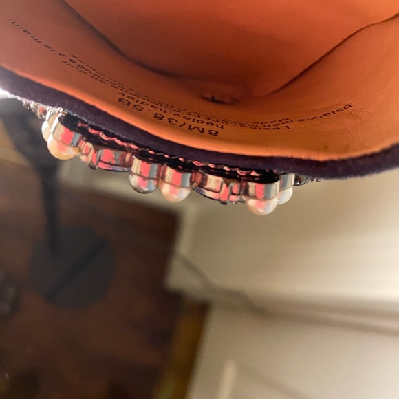 Karl Lagerfeld velvet pump with jeweled toe. Lovingly worn. - Picture 9 of 12